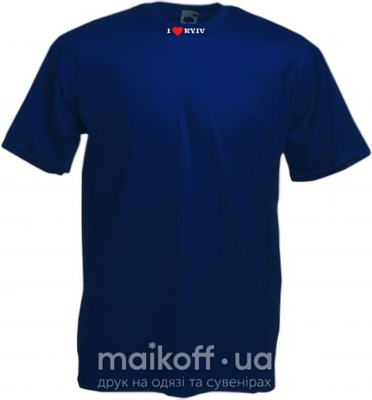 Мужская футболка I LOVE KIEV Глубокий темно-синий фото