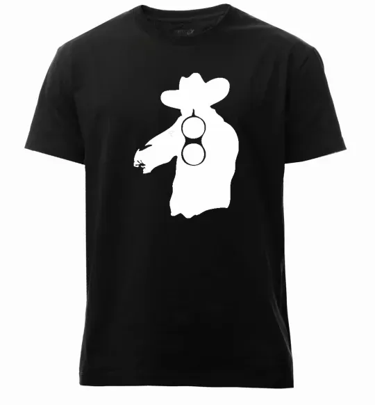 Чоловіча преміум футболка Мисливець Чорний фото