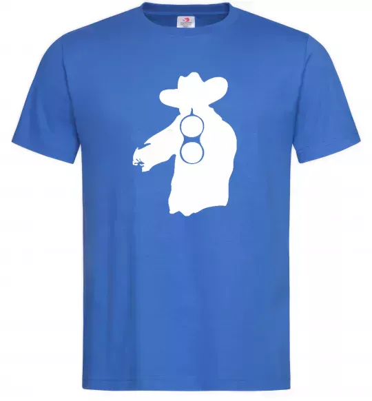 Чоловіча футболка Мисливець Яскраво-синій фото