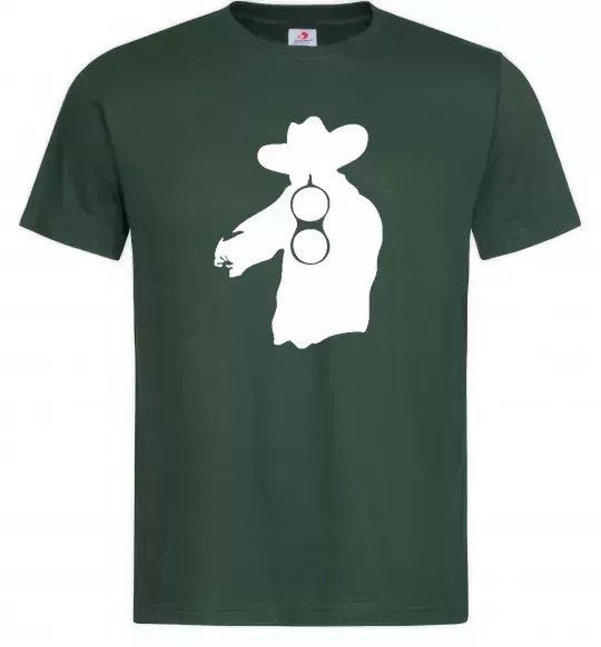 Чоловіча футболка Мисливець Темно-зелений фото