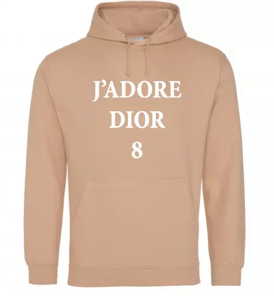 Женская толстовка (худи) J'ADORE DIOR 8 Песочный фото