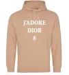 Женская толстовка (худи) J'ADORE DIOR 8 Песочный Женская толстовка (худи) J'ADORE DIOR 8 Песочный фото