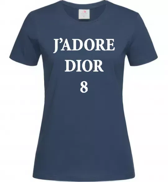 Жіноча футболка J'ADORE DIOR 8 Темно-синій фото