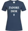 Жіноча футболка J'ADORE DIOR 8 Темно-синій Жіноча футболка J'ADORE DIOR 8 Темно-синій фото