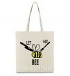 Эко-сумка LET EAT BEE Бежевый фото
