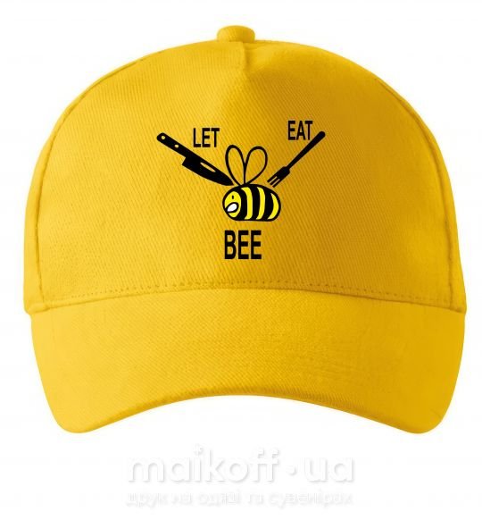 Кепка LET EAT BEE Сонячно жовтий фото