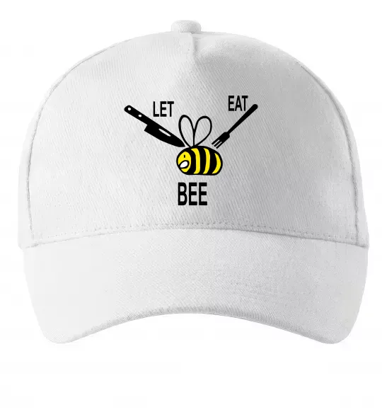Кепка LET EAT BEE Белый фото