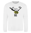 Світшот LET EAT BEE Білий фото