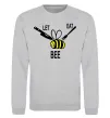 Світшот LET EAT BEE Сірий меланж фото