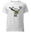 Мужская премиум футболка LET EAT BEE Белый фото