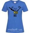 Женская футболка LET EAT BEE Ярко-синий фото