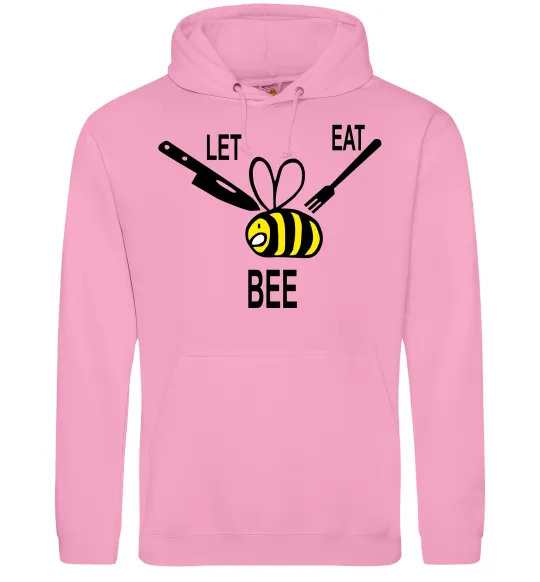 Чоловіча толстовка (худі) LET EAT BEE Рожевий фото