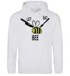 Жіноча толстовка (худі) LET EAT BEE Сірий меланж фото