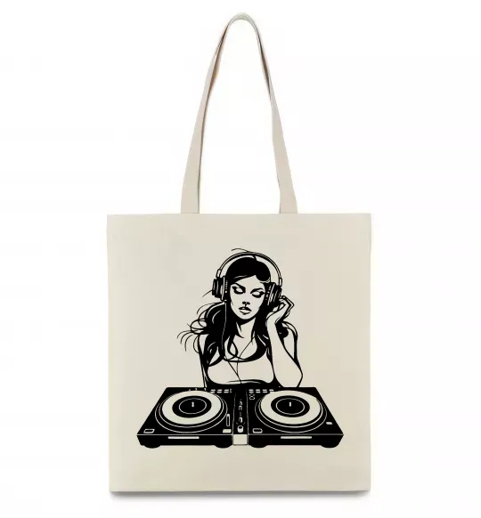 Еко-сумка DJ GIRL Бежевий фото