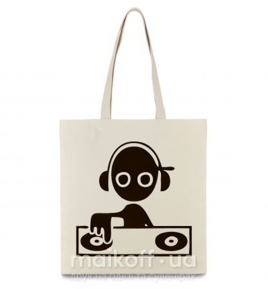 Эко-сумка DJ GIRL Бежевый фото