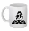 Чашка керамічна DJ GIRL Білий фото