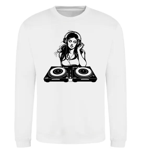 Світшот DJ GIRL Білий фото