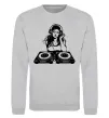 Світшот DJ GIRL Сірий меланж фото