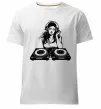 Чоловіча преміум футболка DJ GIRL Білий фото
