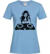 Жіноча футболка DJ GIRL Блакитний фото