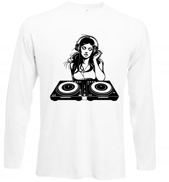Лонгслив DJ GIRL Белый фото