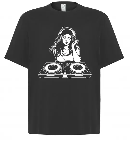 Футболка Оверсайз DJ GIRL Чорний фото