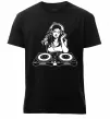 Чоловіча преміум футболка DJ GIRL Чорний фото