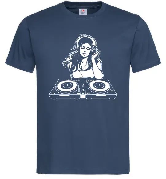 Мужская футболка DJ GIRL Темно-синий фото