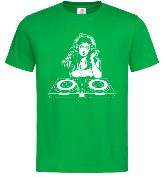 Мужская футболка DJ GIRL Зеленый фото