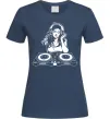 Жіноча футболка DJ GIRL Темно-синій фото