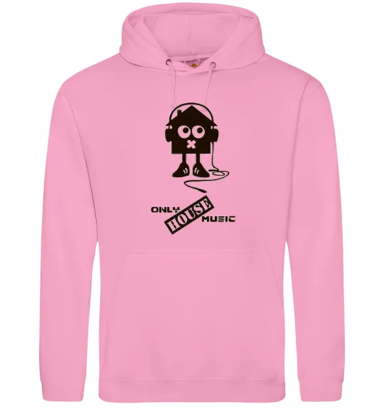 Мужская толстовка (худи) ONLY HOUSE MUSIC Розовый фото