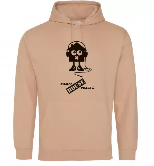 Чоловіча толстовка (худі) ONLY HOUSE MUSIC Пісочний фото
