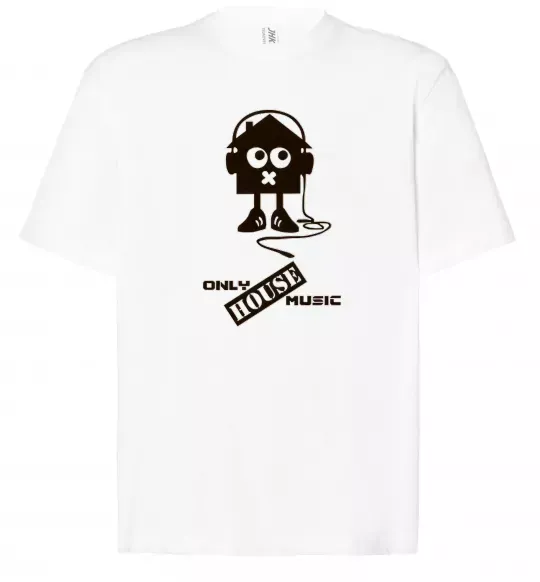 Футболка Оверсайз ONLY HOUSE MUSIC Белый фото