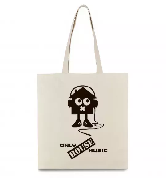 Еко-сумка ONLY HOUSE MUSIC Бежевий фото