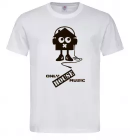 Чоловіча футболка ONLY HOUSE MUSIC Білий фото
