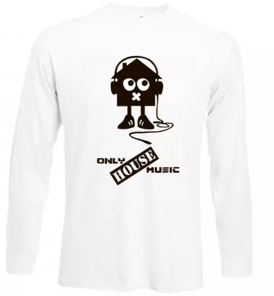 Лонгслів ONLY HOUSE MUSIC Білий фото