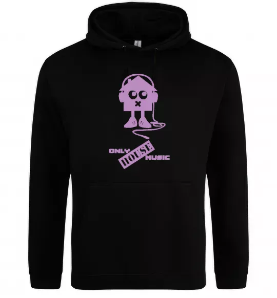 Чоловіча толстовка (худі) ONLY HOUSE MUSIC Чорний фото