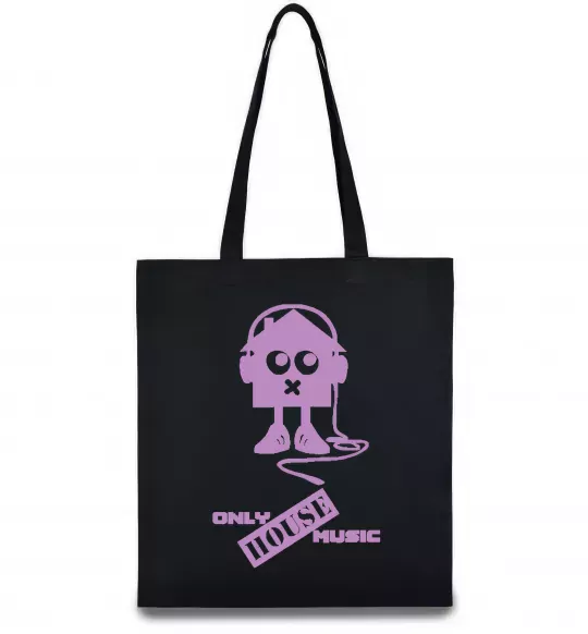 Еко-сумка ONLY HOUSE MUSIC Чорний фото