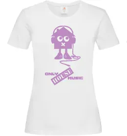 Женская футболка ONLY HOUSE MUSIC Белый фото