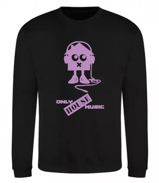 Світшот ONLY HOUSE MUSIC Чорний фото