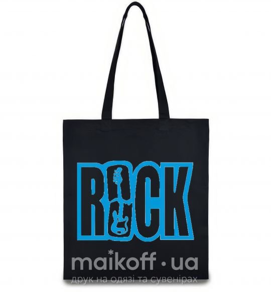 Еко-сумка ROCK с гитарой Чорний фото