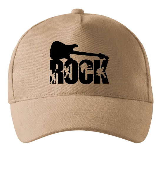 Кепка ROCK з гітарою Песочный фото