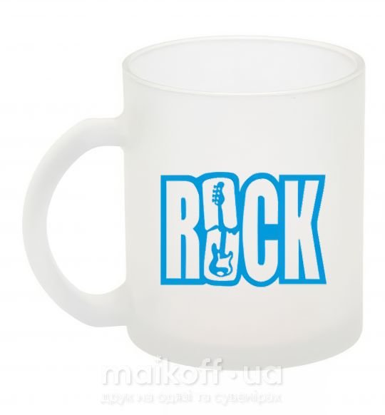 Чашка скляна ROCK с гитарой Фроузен фото