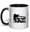 Чашка с цветной ручкой ROCK з гітарою Черный фото