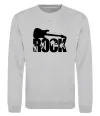 Свитшот ROCK з гітарою Серый меланж фото