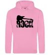 Жіноча толстовка (худі) ROCK з гітарою Рожевий фото