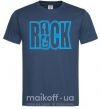 Чоловіча футболка ROCK с гитарой Темно-синій фото