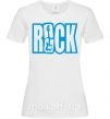 Женская футболка ROCK с гитарой Белый фото