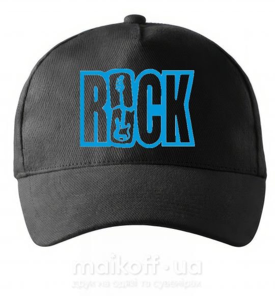 Кепка ROCK с гитарой Чорний фото