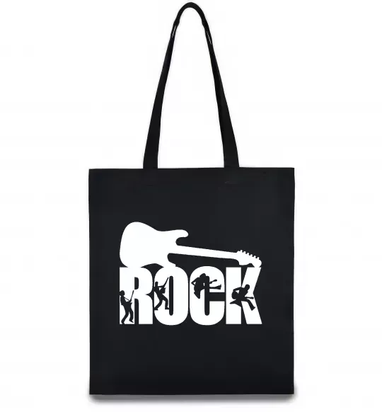 Эко-сумка ROCK з гітарою Черный фото